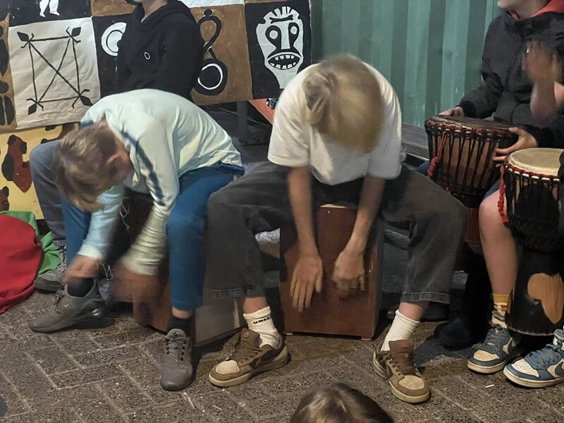 Trommelen Schoolkamp Vlinderboom